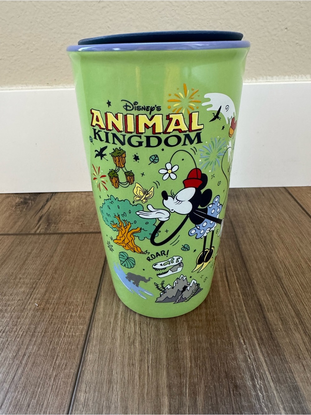 Starbucks x Disney Animal Kingdom Ceramic Travel Mug | EUC | Disney Parks